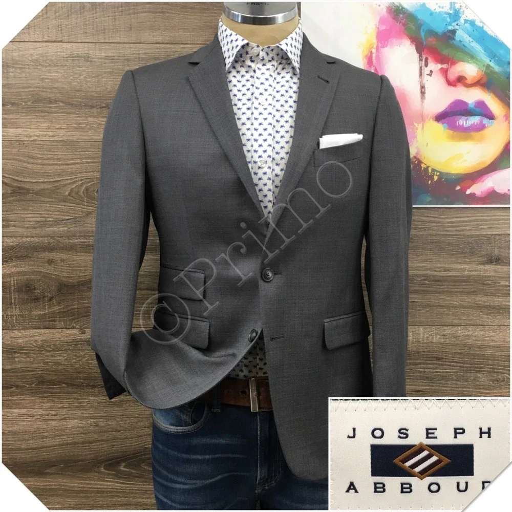 JOSEPH ABBOUD Mens Wool Blazer Sport Coat‎ Casual Jacket Size 38R Slim Wool Suit